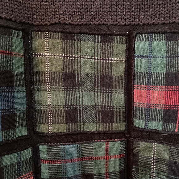 Splicing Checked Sweater - Picture 3 of 8